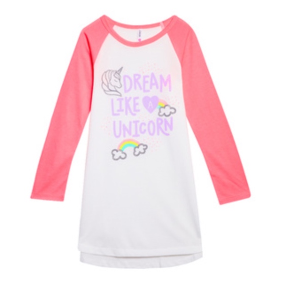 NWT Fabkids Pink and White Unicorn Pajamas - Picture 2 of 5